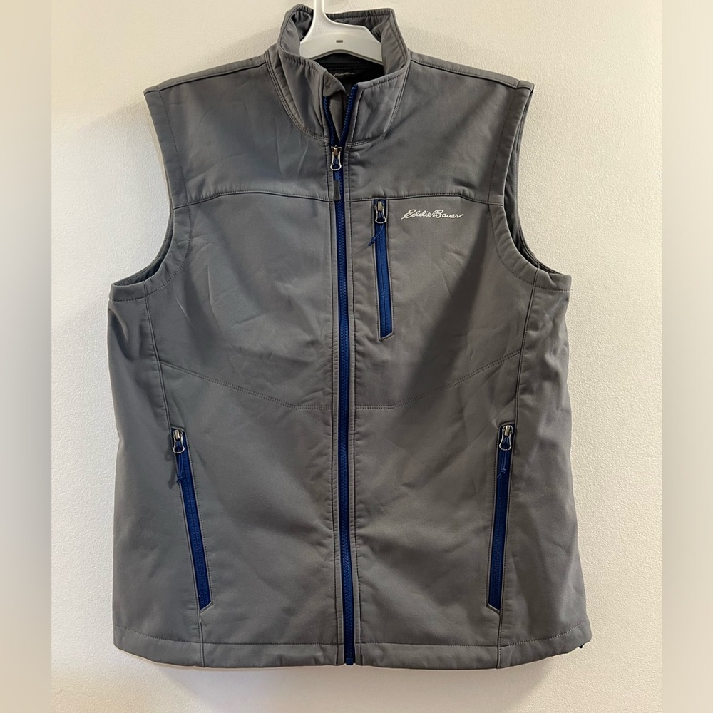 Eddie Bauer Vest Mens Full Zip Lined Soft Shell Outdoor Activewear
